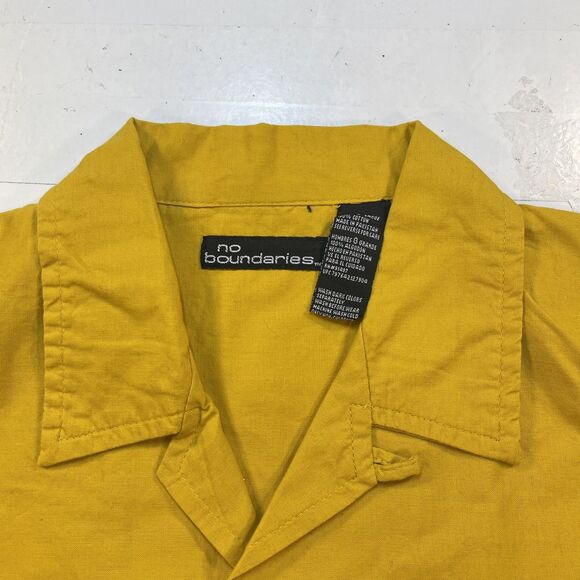 y2k NO BOUNDARIES BUTTON FRONT BOWLING SHIRT Mens L 1990s Y2K VINTAGE - Picture 3 of 4